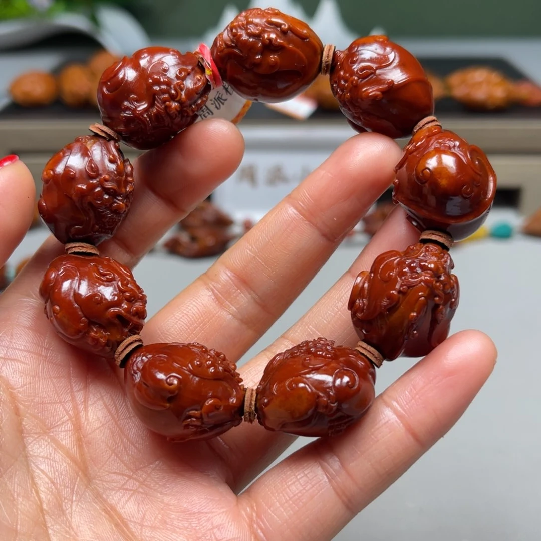 吊坠橄榄核订貔貅手串