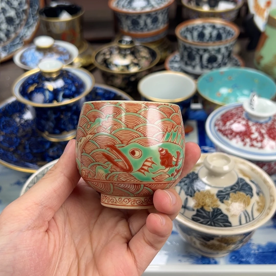 杨***桌瓷片景德镇手工手绘陶瓷