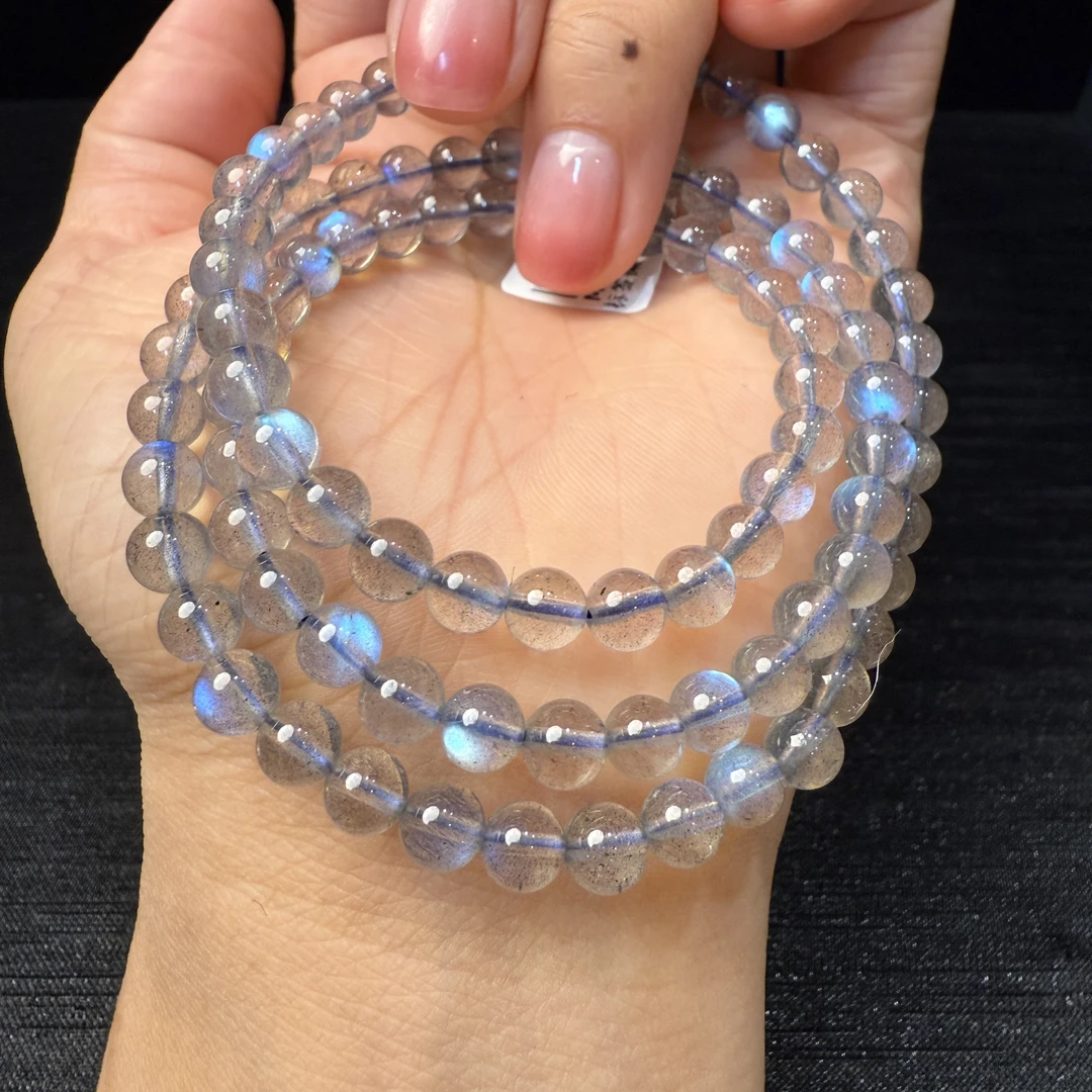 晶匠天然月光石多圈手串5m+ 多样性发一 编号-X30746