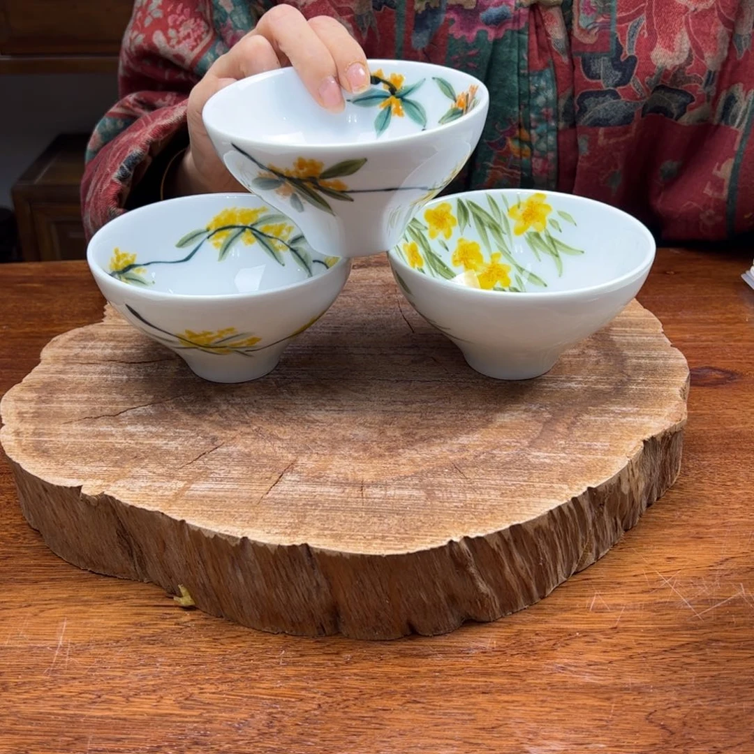 瓷片景德镇陶瓷手工手绘制作