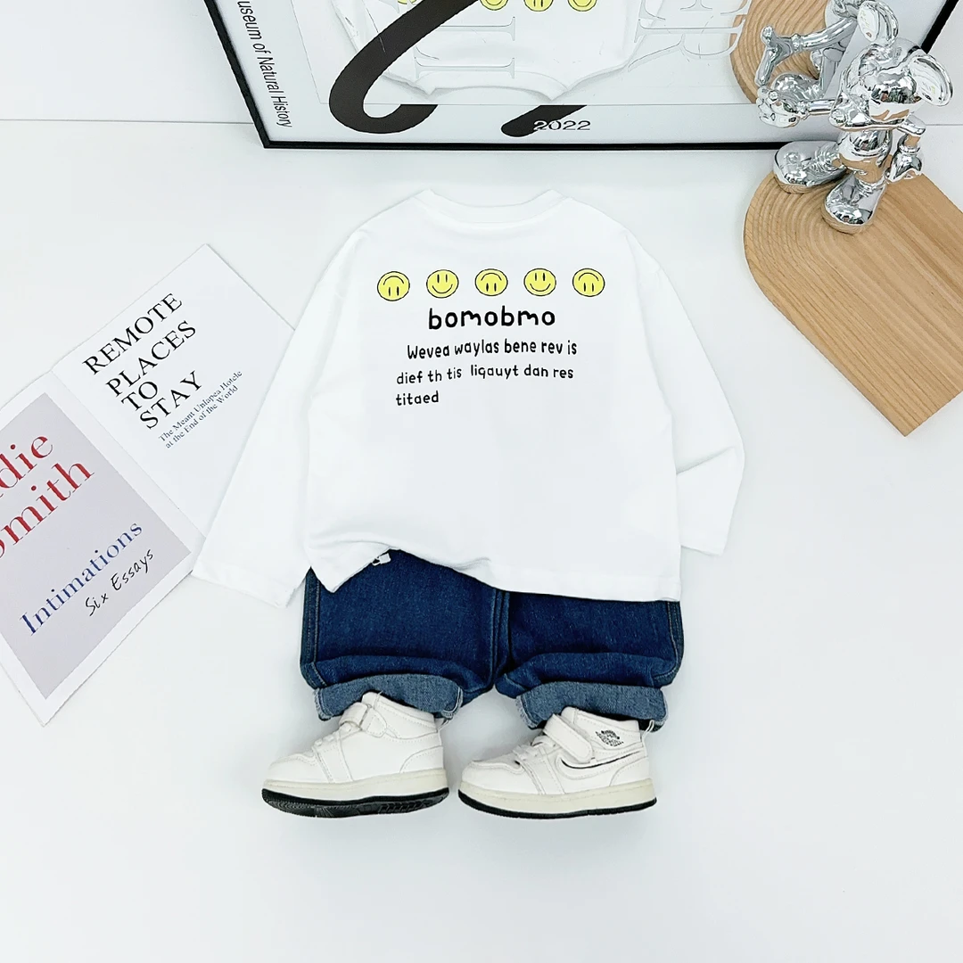 男童长袖T恤2025秋新款秋装儿童秋冬打底衫 AY25777 悠悠童话童装