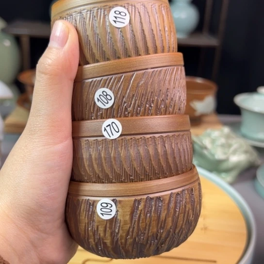 杯流**鱼不带礼盒微瑕，纯手工