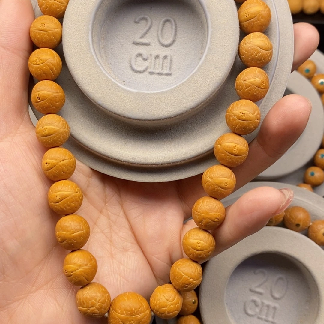 凤眼菩提手串12➕素手持，25年新籽