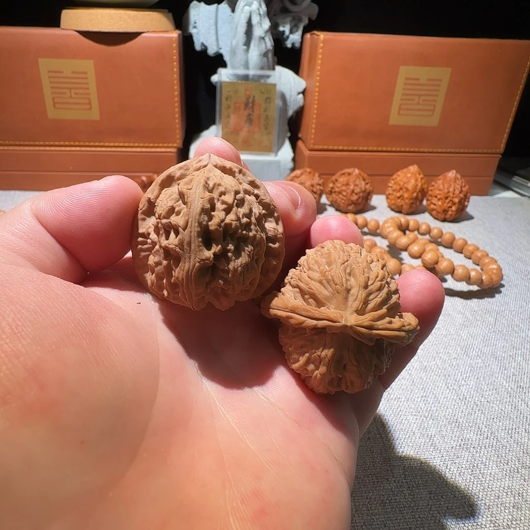 吊坠猴头核桃货头对三角白狮子头