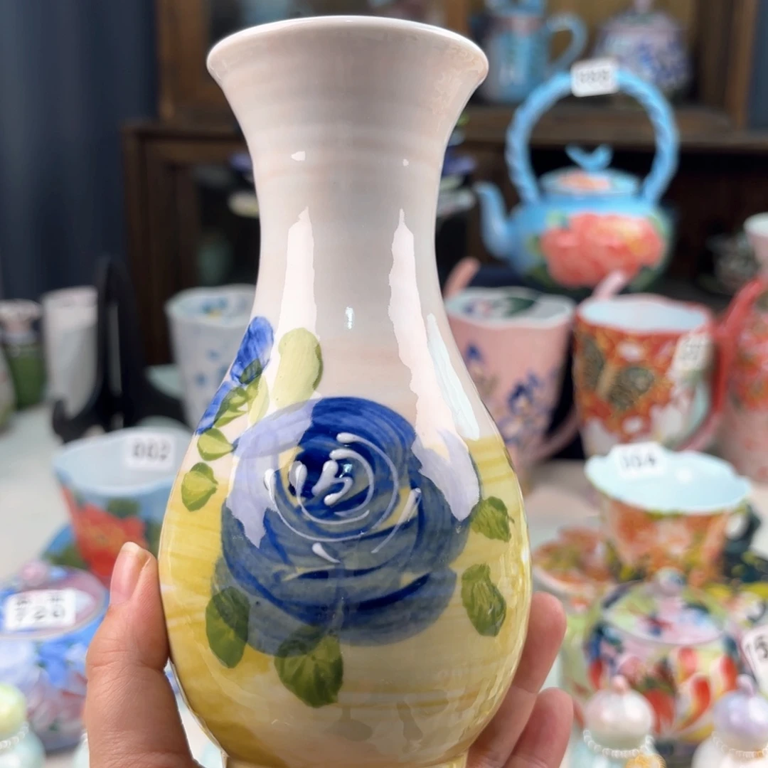 景德镇手绘高温釉下彩陶瓷茶具