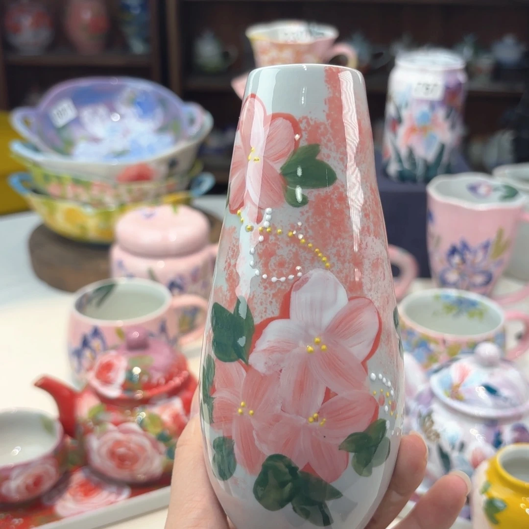 景德镇手绘高温釉下彩陶瓷茶具
