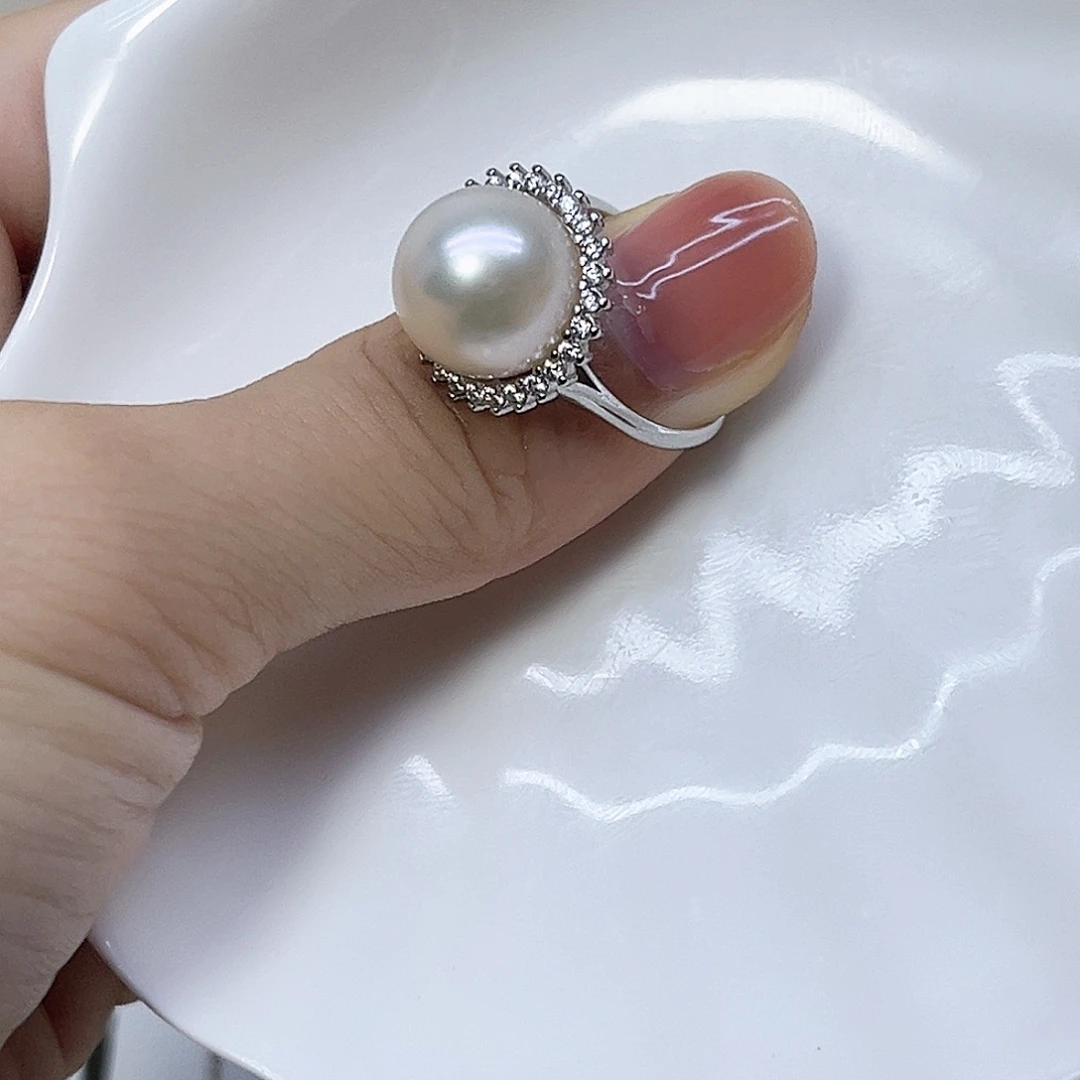 颈饰银S925镶嵌淡水珍珠