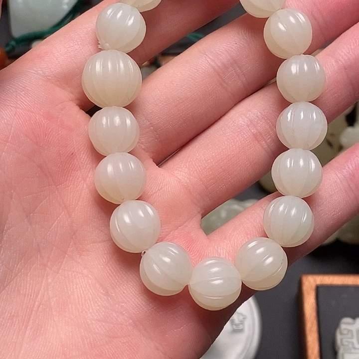 和田玉未镶嵌挂件科****8