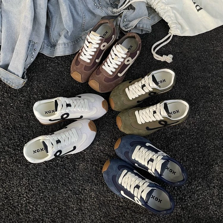 XGXC新款拼色真皮阿甘鞋德训鞋XG2619-1 HH