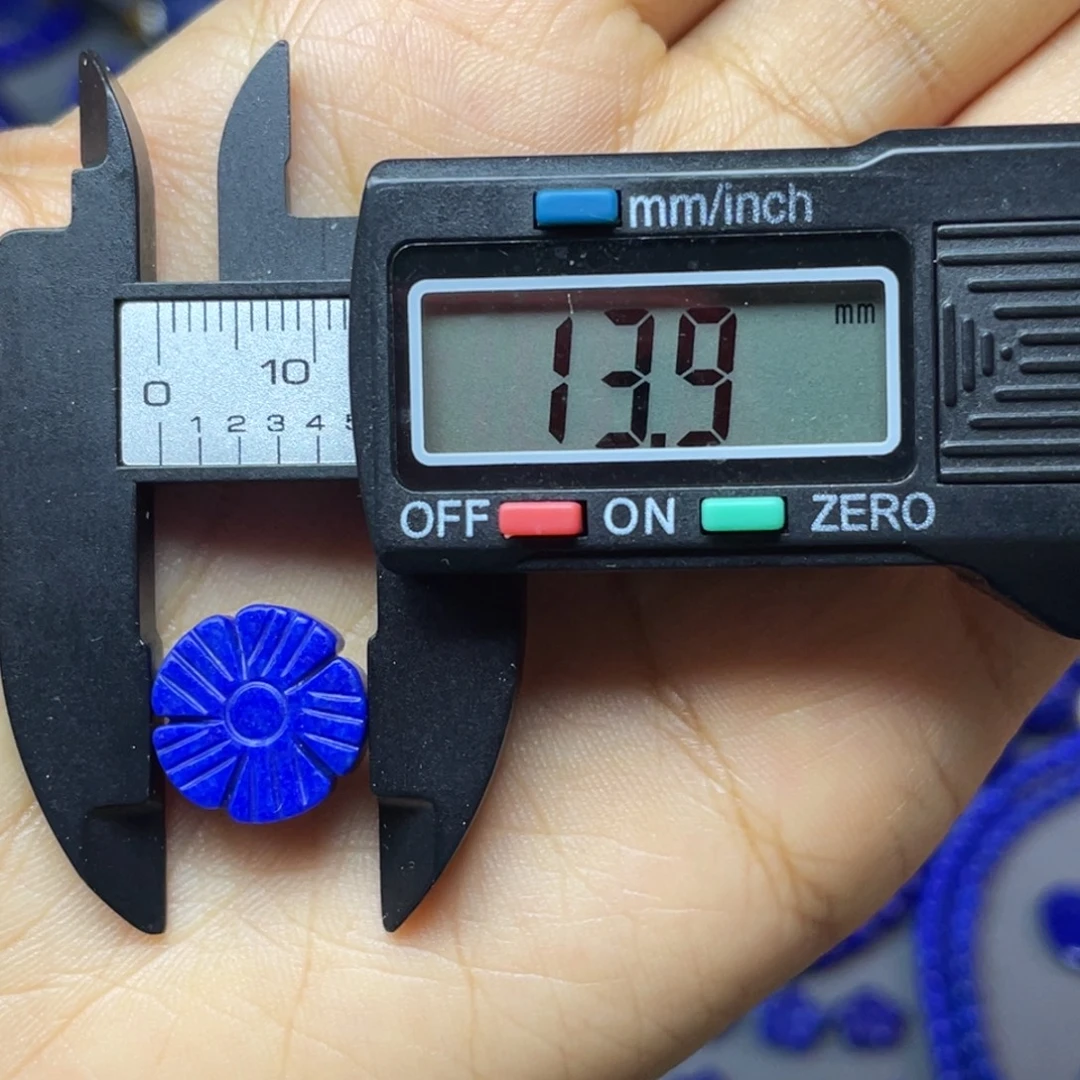 青金石未镶嵌13.9mm小雏菊配饰