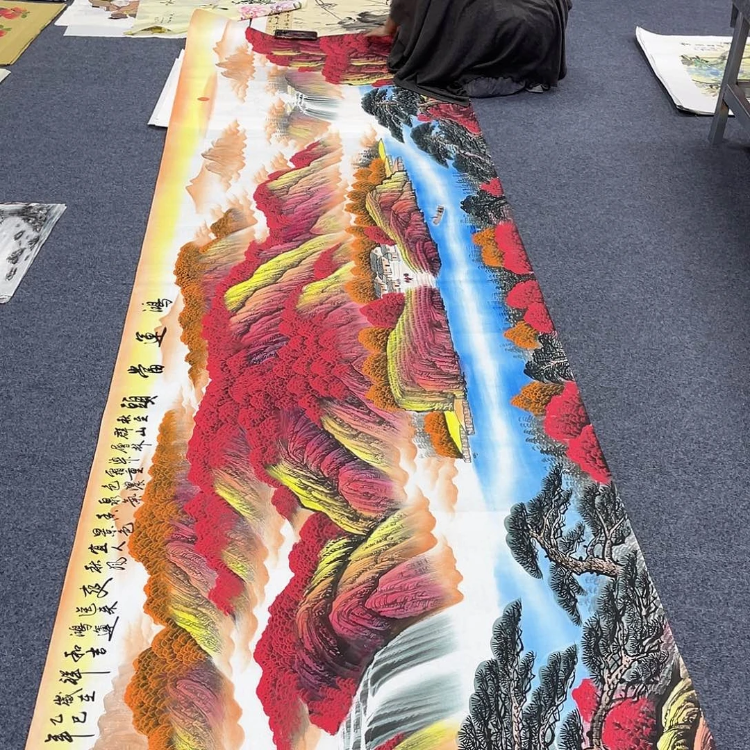 国画作品小姐姐放漏…