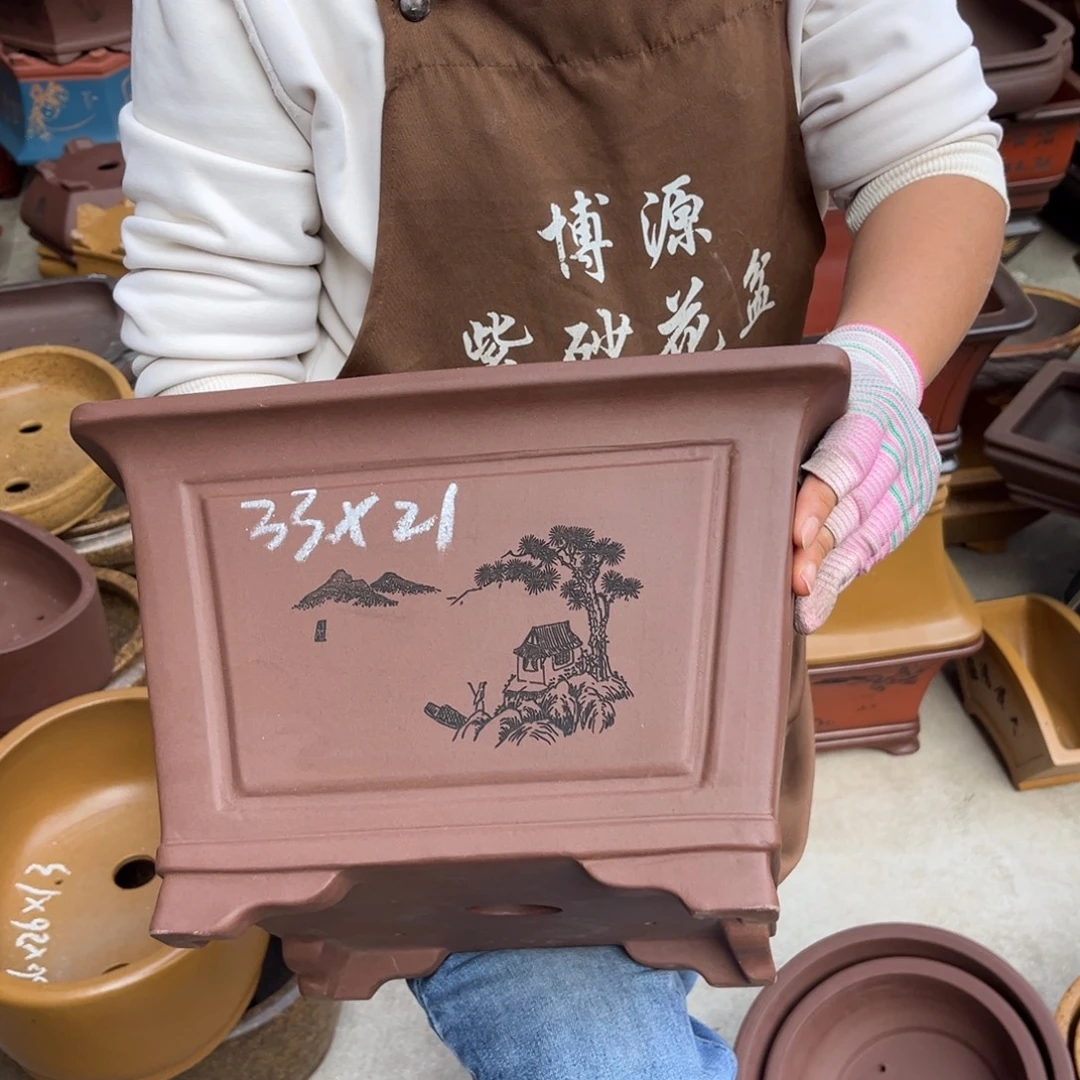 紫砂花盆盆景艺术