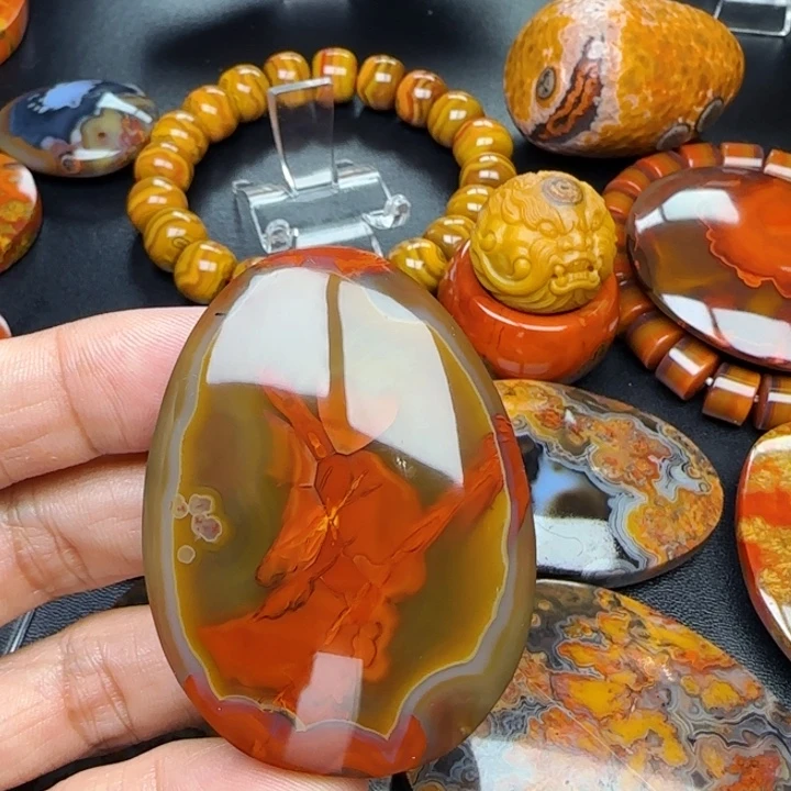 百***哥玛瑙/玉髓首饰未镶嵌