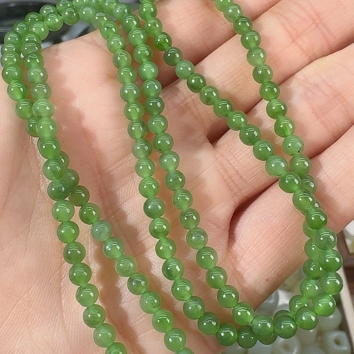 和田玉（碧玉）未镶嵌颈饰4mm