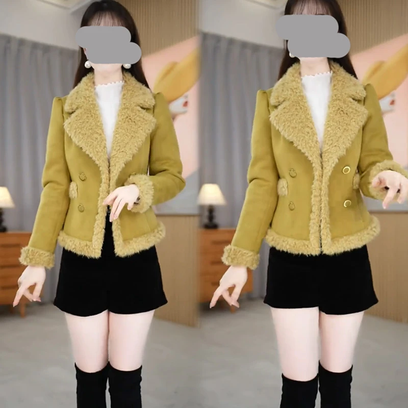 洋气短款轻奢小香风外套2025冬季新款加绒加厚显瘦时尚百搭上衣女