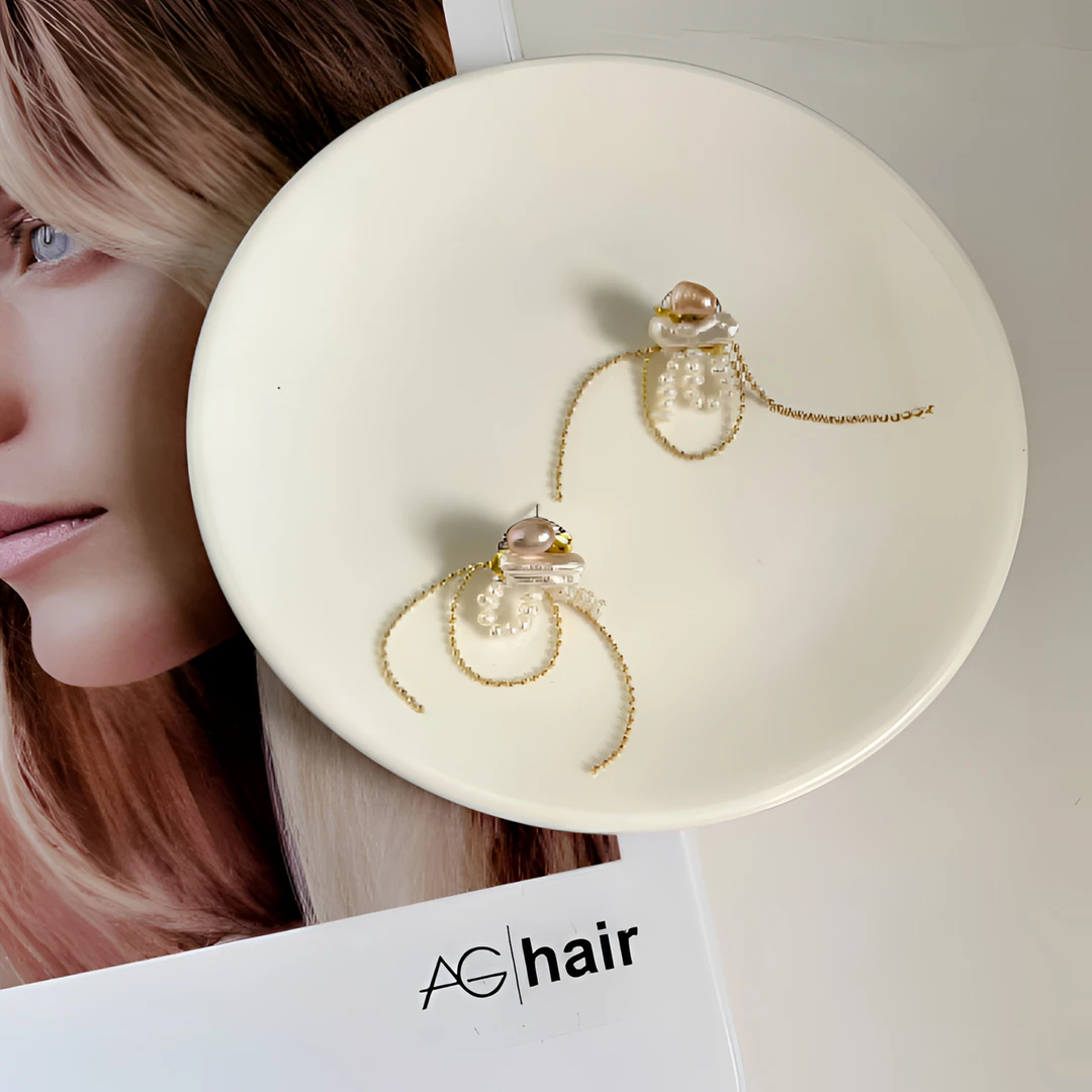 028天然珍珠手工原创重工有质感耳环
