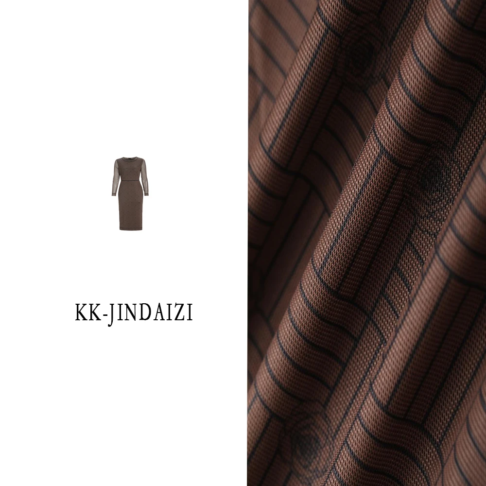 2024秋冬季新款高端时尚双面提花保暖连衣裙长裙超长打底裙子0026