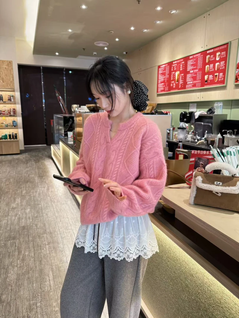 阿丹家   流苏毛针织衫女时尚毛衣20241222