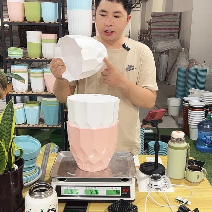 钻石口19高19混色3个带托