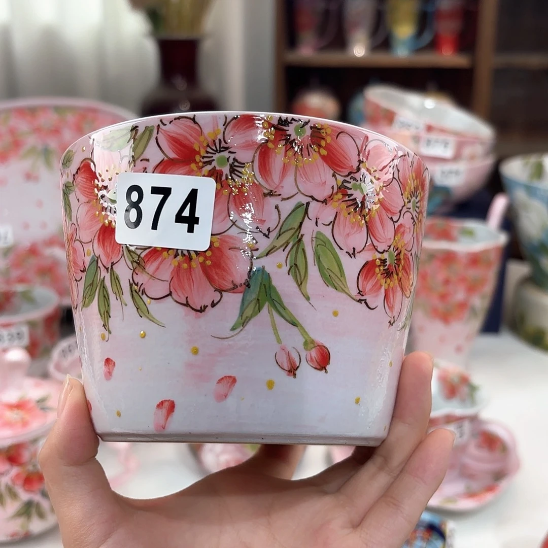 景德镇手绘高温釉下彩陶瓷茶具