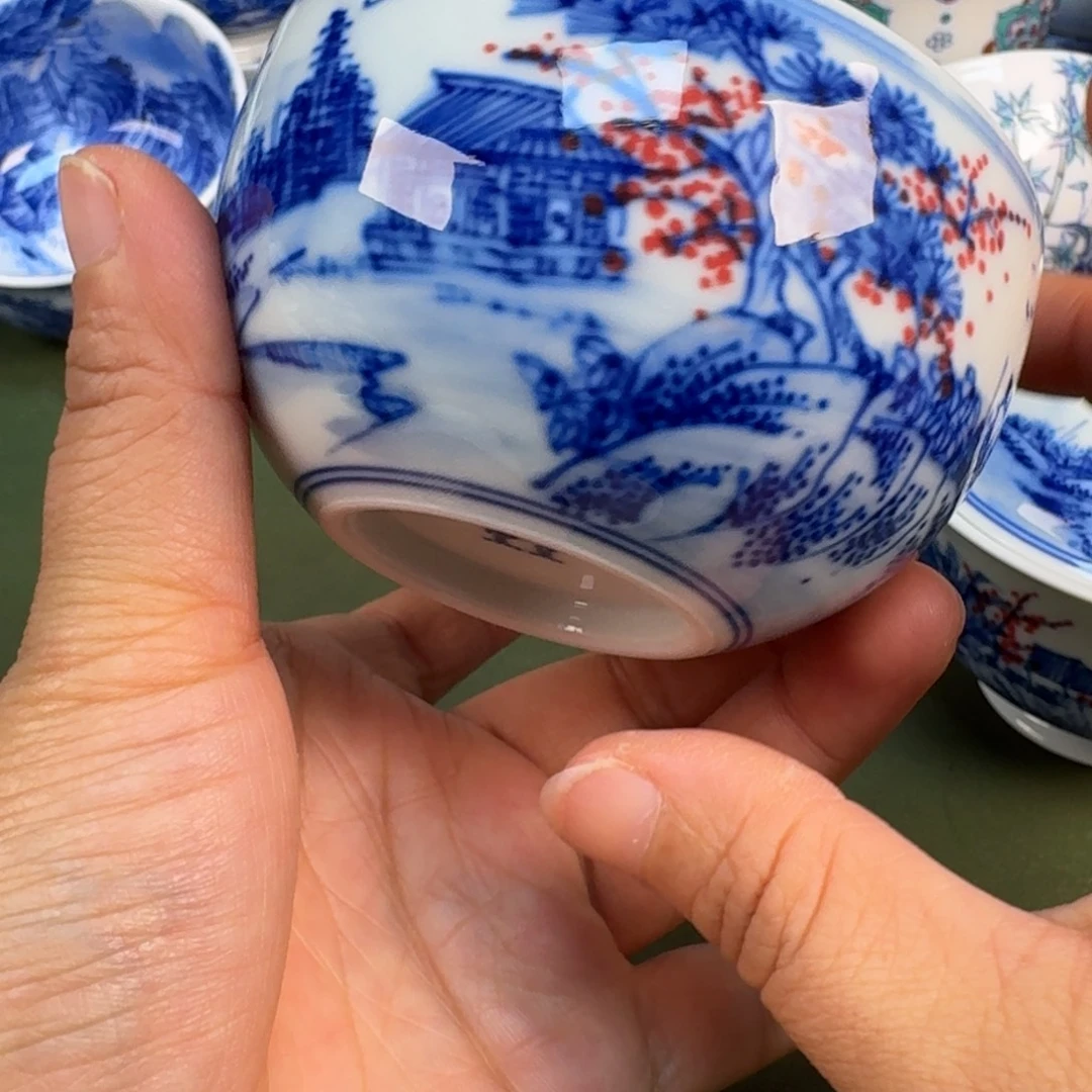 陶瓷景德镇纯手绘茶具圆圆223