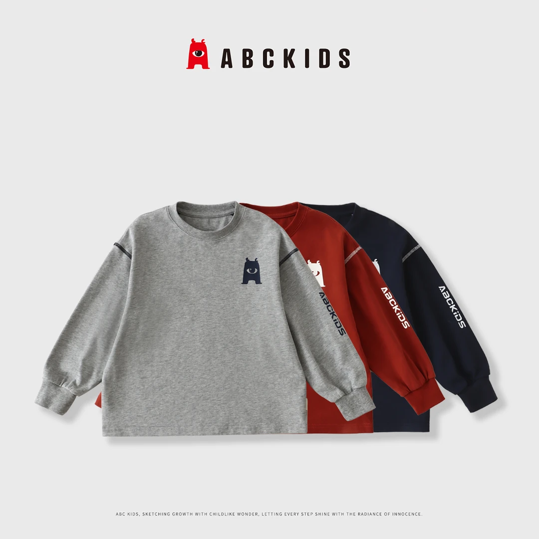 【ABCKIDS】秋款儿童韩版舒适长袖T恤A-1221528-1221529-1221530