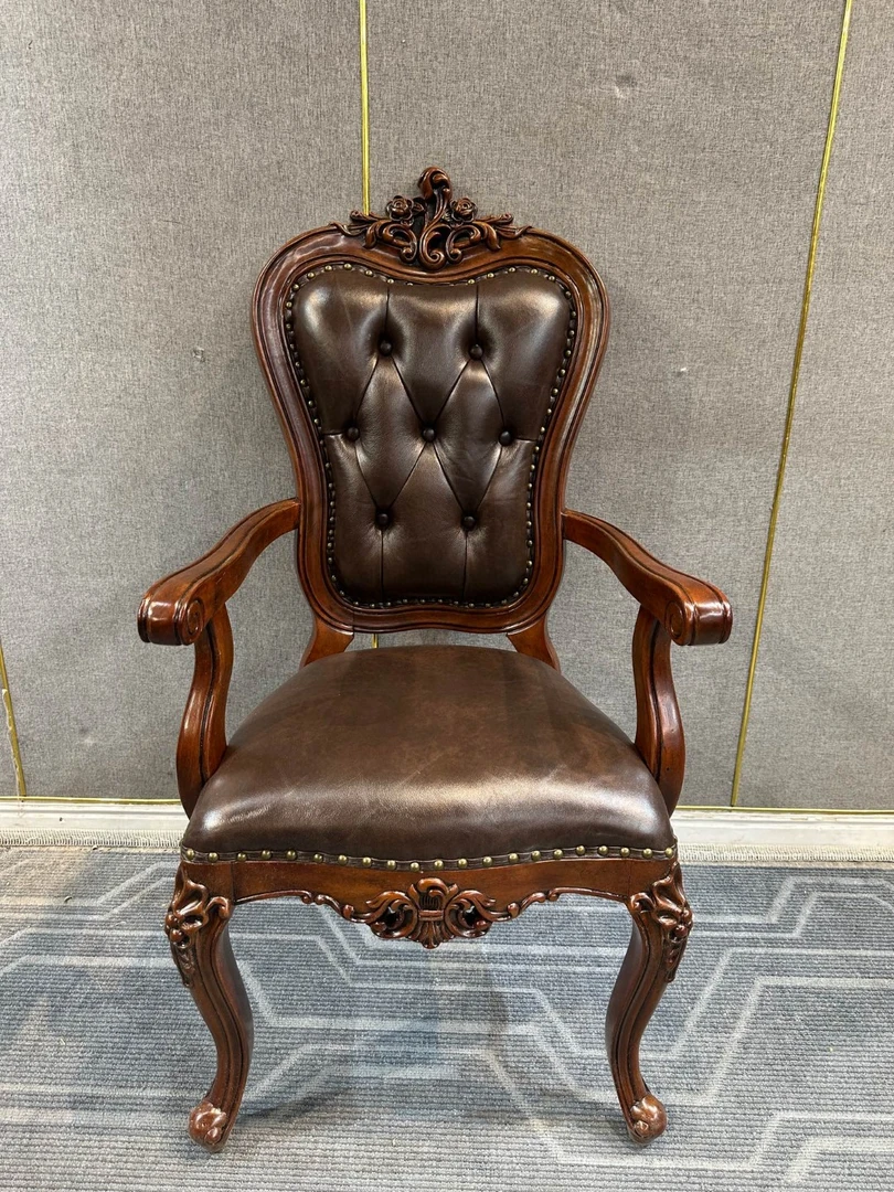 FSY022扶手椅610*630*1140坐高480 美式复古单人椅座椅坐具