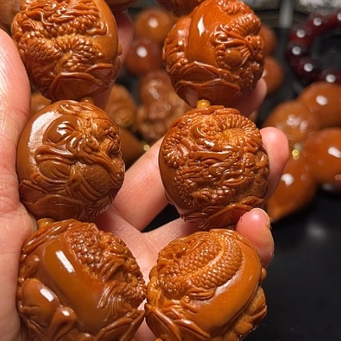 一***界橄榄核手串/手链龙财