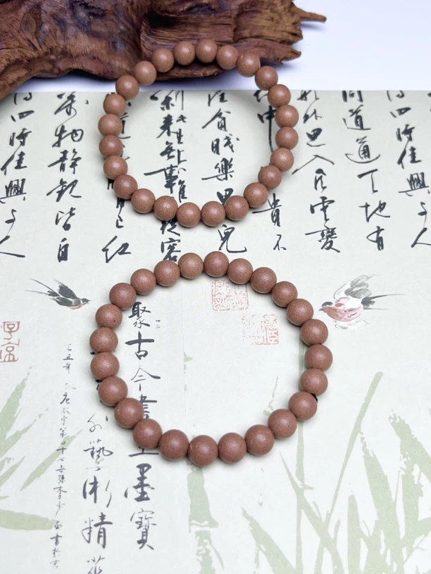 西亚珠宝ST4-合香金白珠手串8mm+多样性发其一