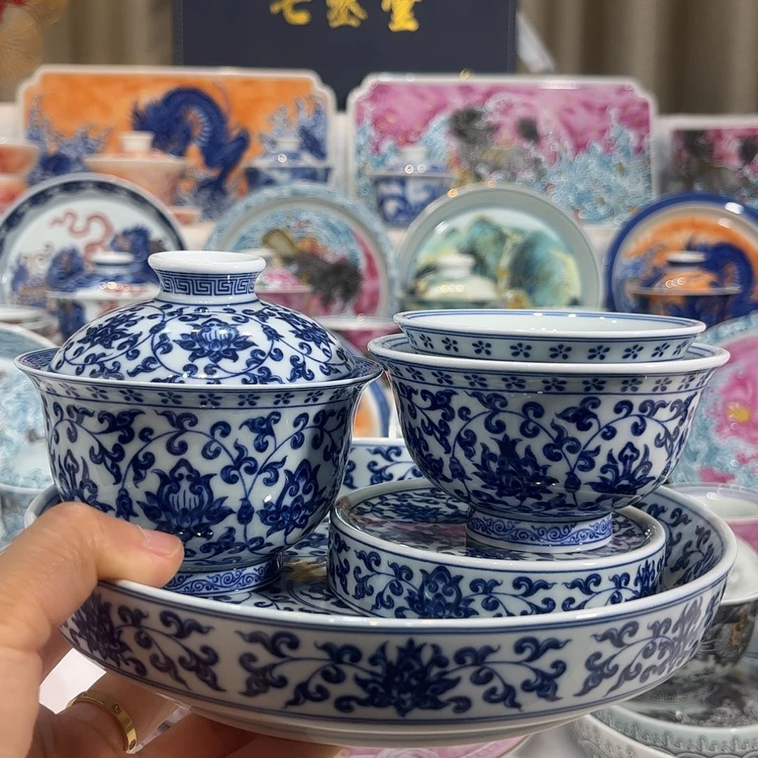 青花缠枝莲5件套特价