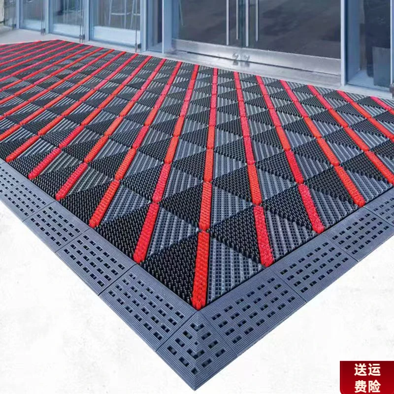 室外防滑蹭土进门地垫入户门前门口脚垫塑料门垫户外防水商用地毯