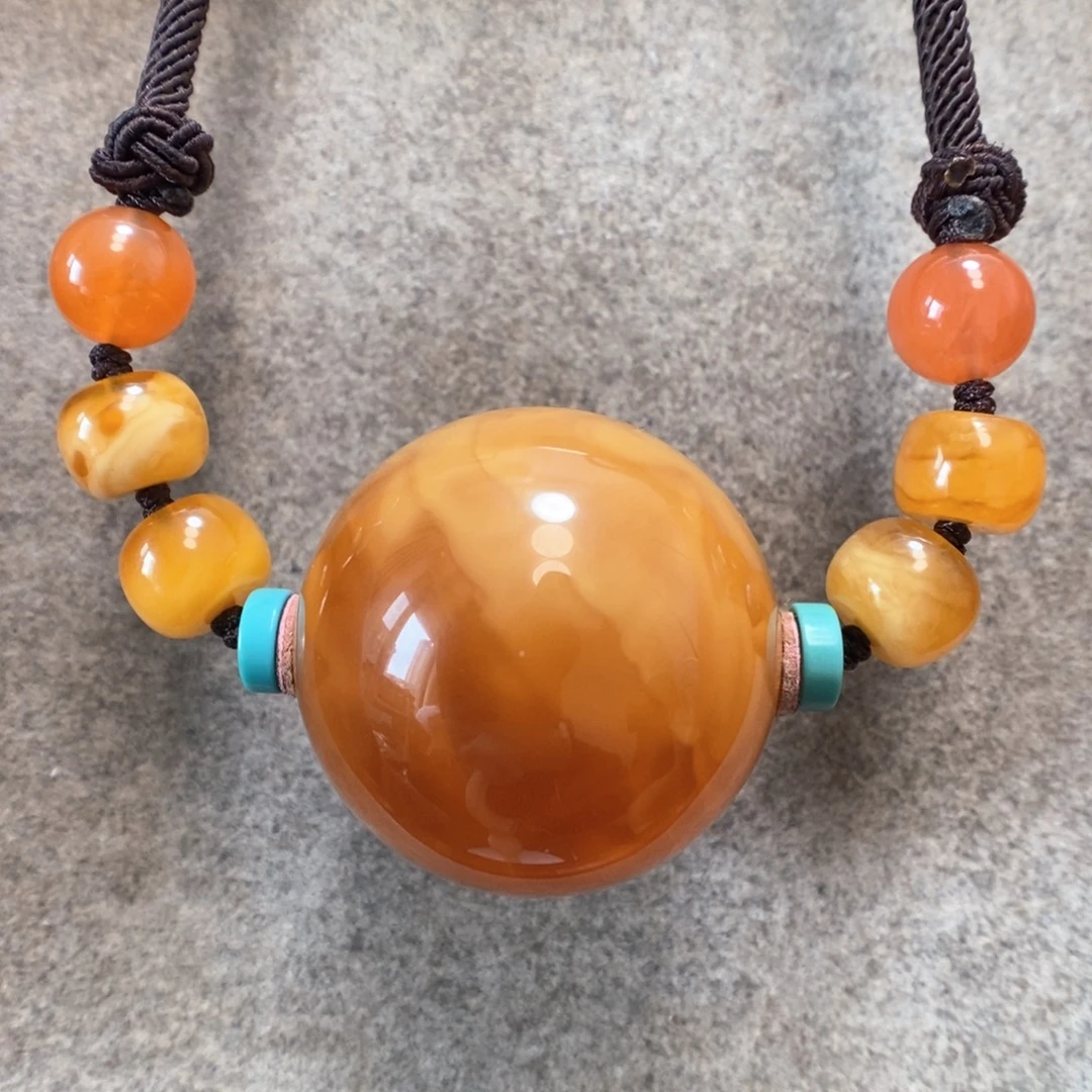 未镶嵌项链蜜蜡锁骨