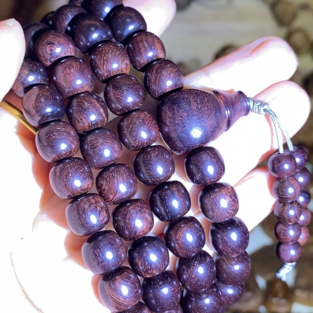 深***戏黄花梨/降香黄檀手串/手链海南黄花梨9*10颗帝王紫高货