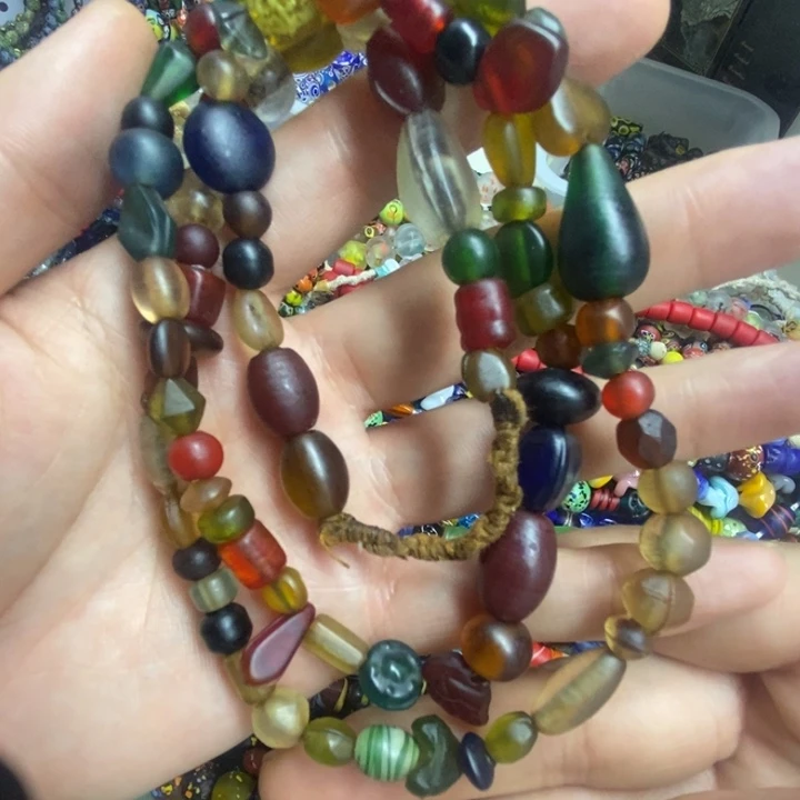 琉璃颈饰尼泊尔老多宝