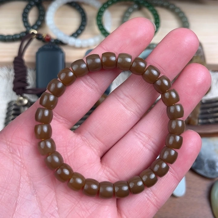 和田玉未镶嵌手链