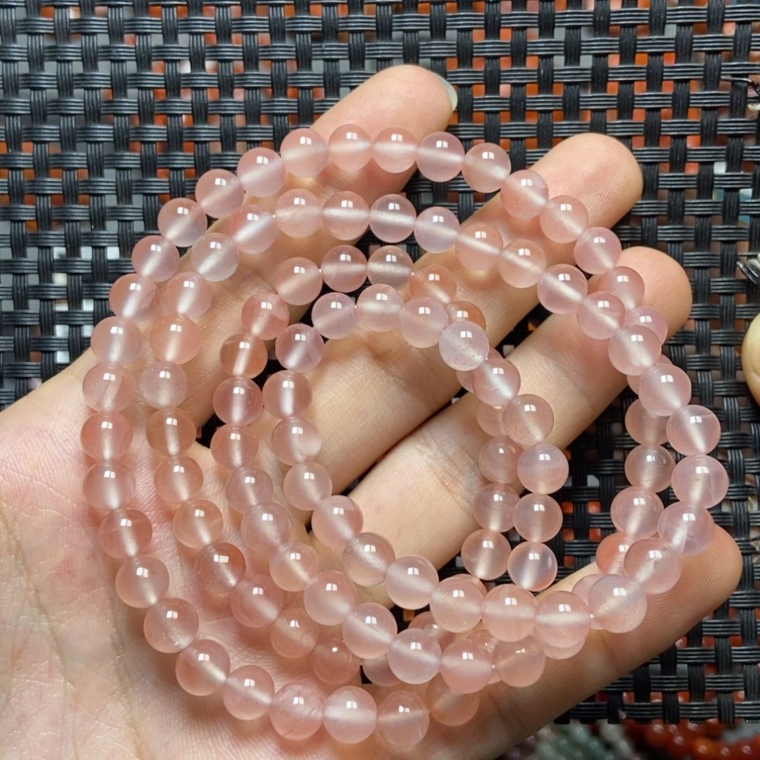 南红玛瑙未镶嵌手链6+’mm