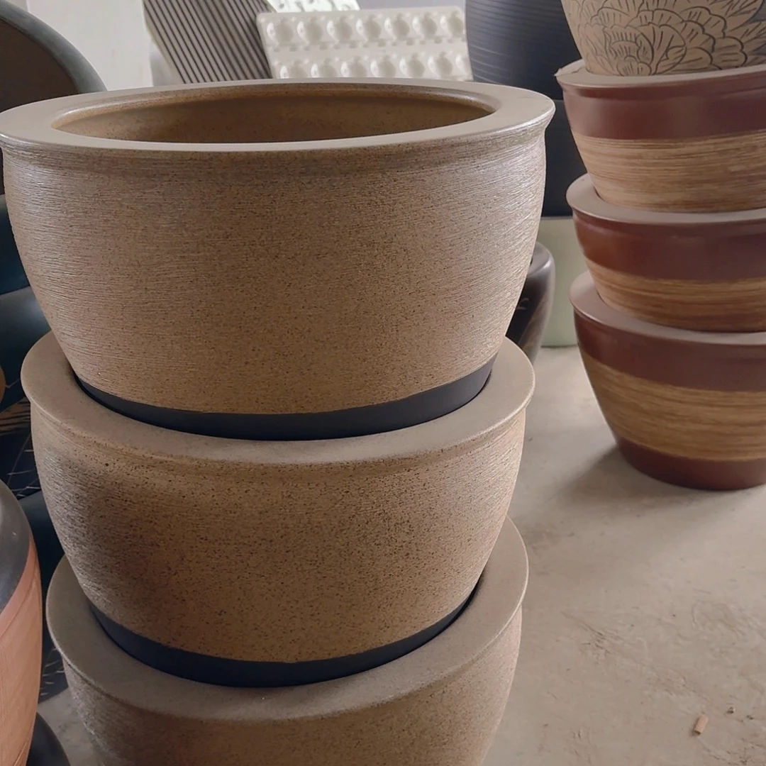 景德镇陶瓷鱼缸50口➕底座