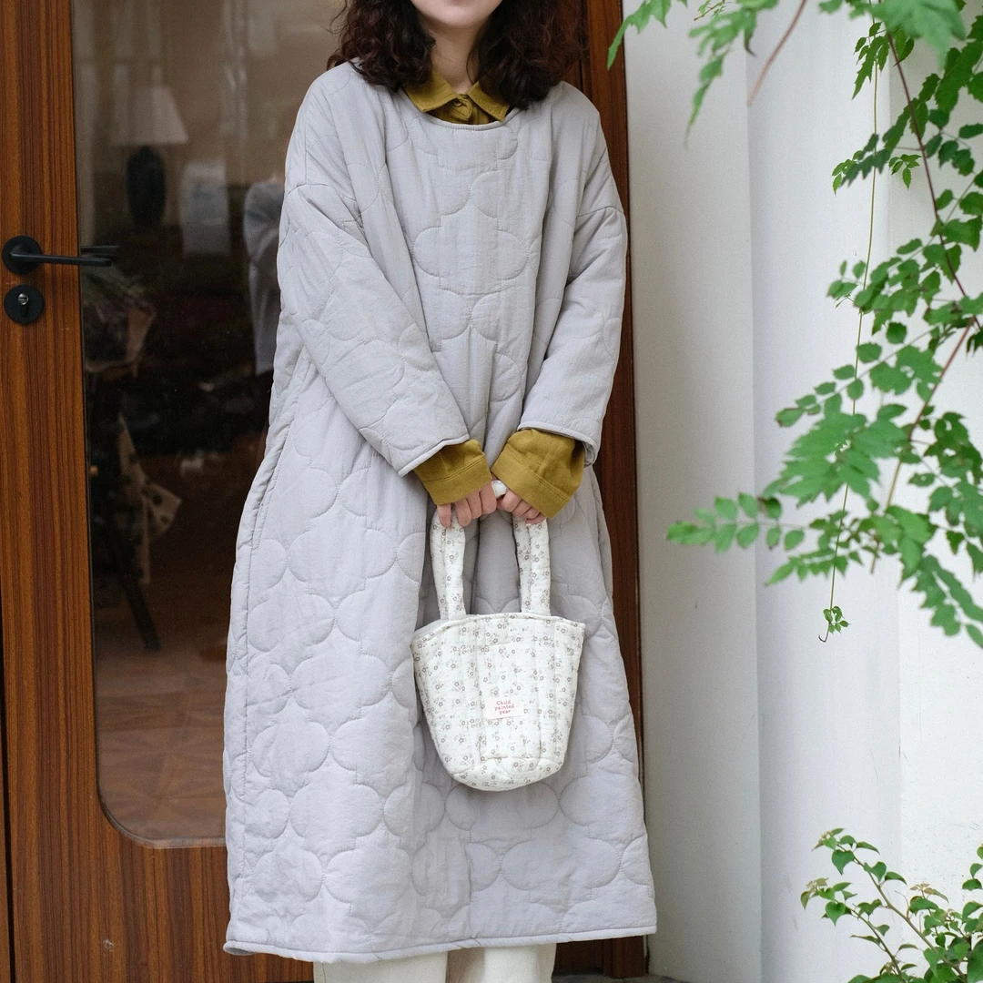 秋冬新款【轻暖】时尚休闲中长款韩版保暖冬季棉服女士棉衣外套女