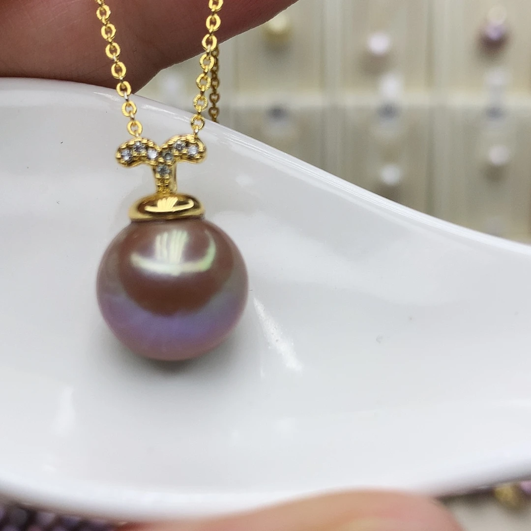 颈饰合金淡水珍珠