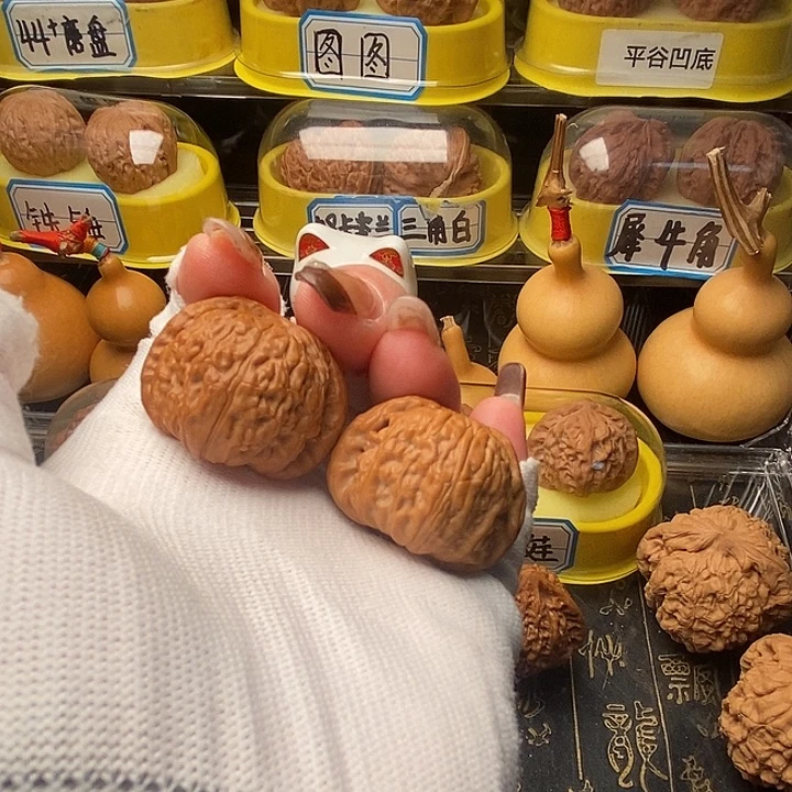 文玩核桃吊坠34加全品闷白文玩把件