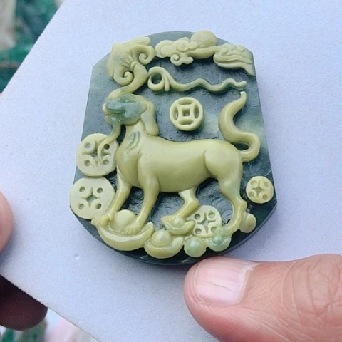 未镶嵌独山玉吊坠(不含链)