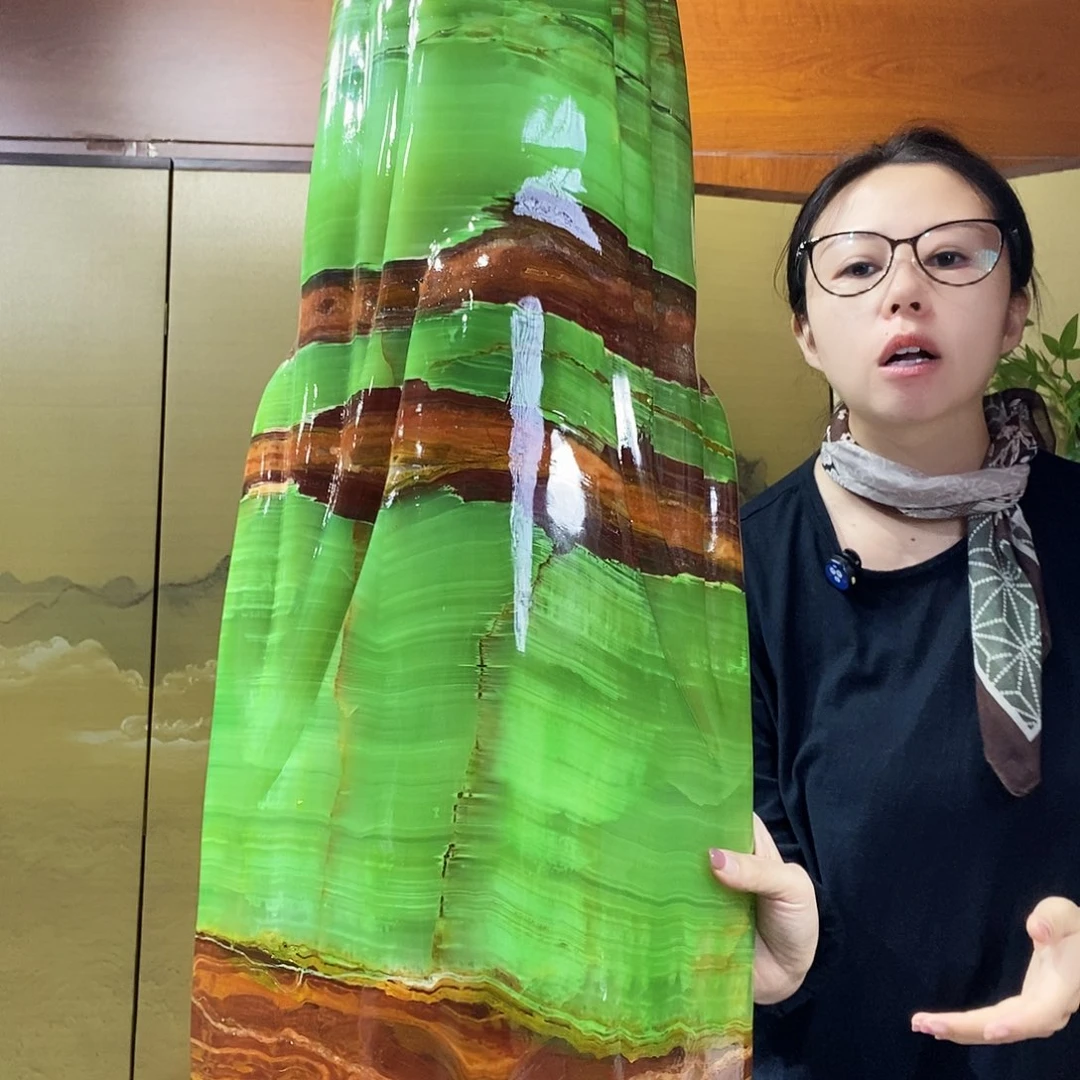 石材山水画作品摆件
