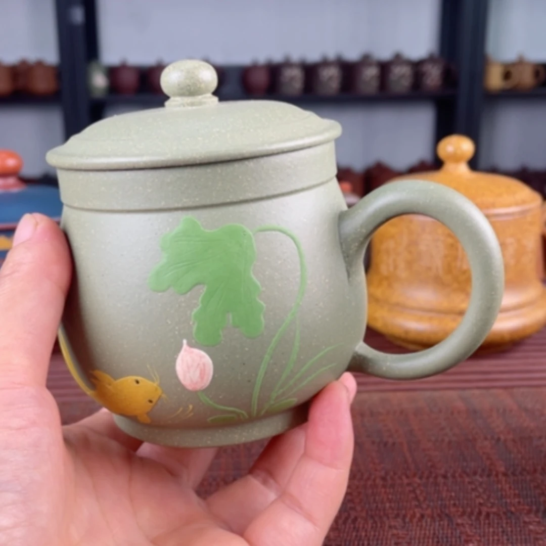 【闪购商品】茶杯紫砂宜兴原矿紫砂盖杯