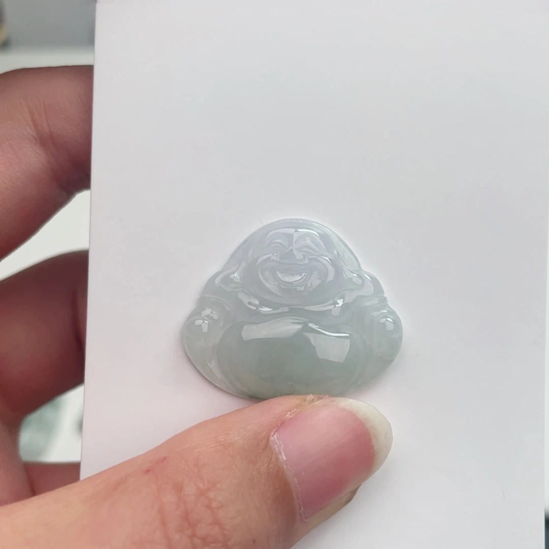 翡翠未镶嵌颈饰佛公