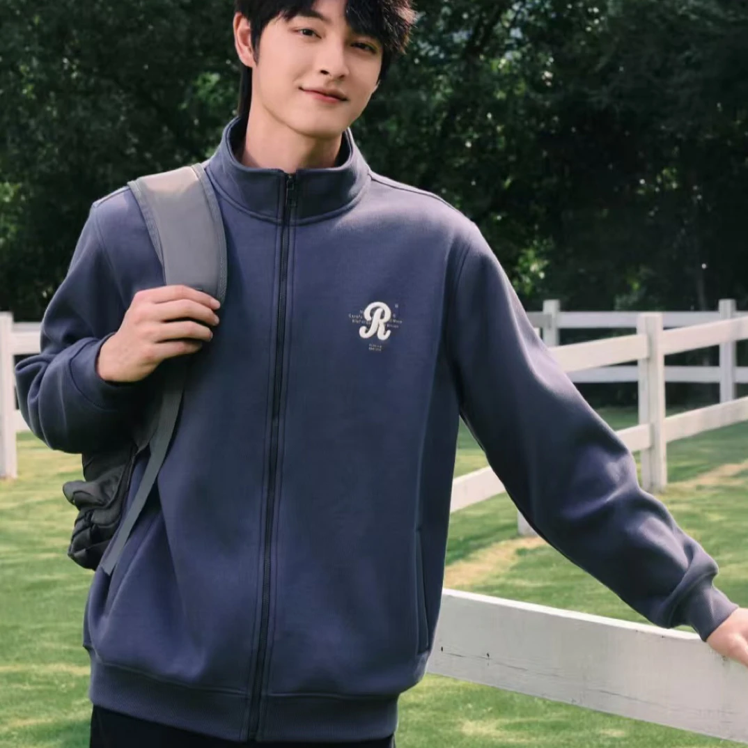 欧洲金狐/男士加绒立领拉链外套61344/奥