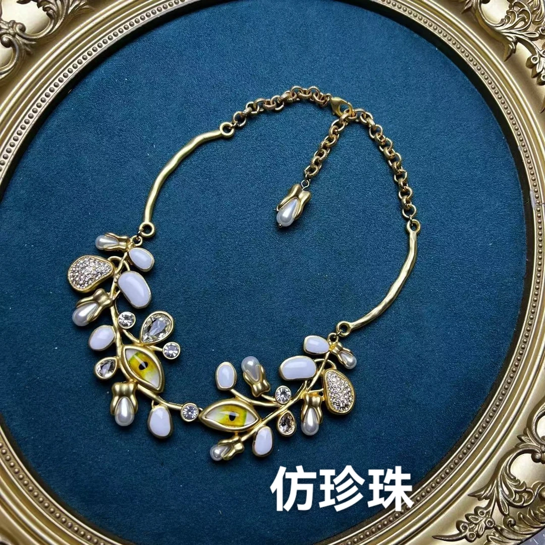 非金属树脂项链 铜合金[花驴专享] 合金项链 HV41332