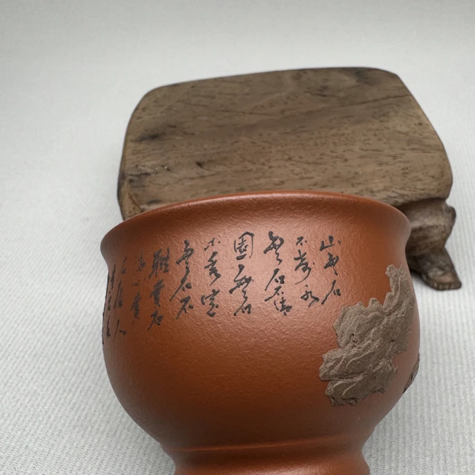 【龚卫壶艺】主人杯，小红泥，半手工，100cc