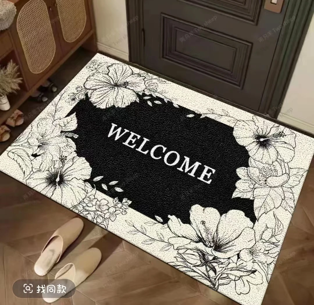 丝圈地垫入户门-西野防滑除尘免打理高级感