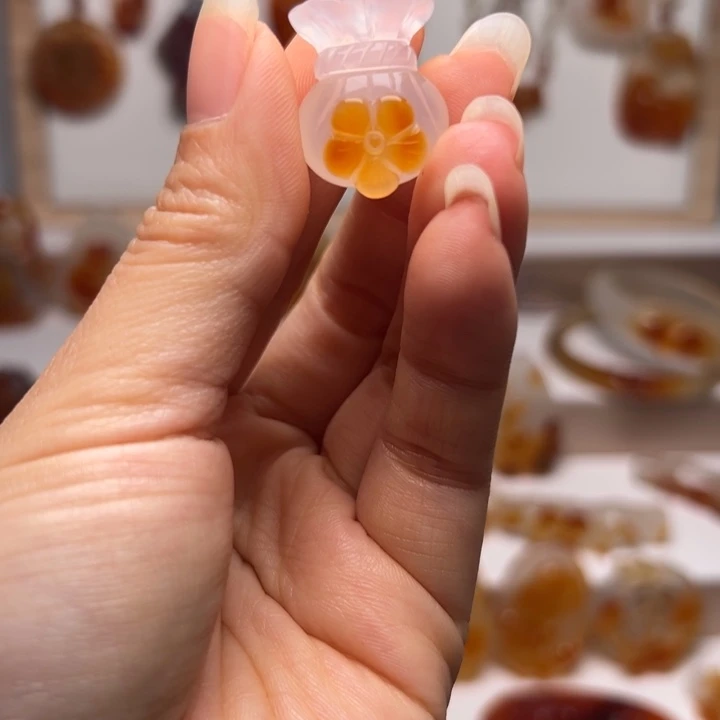 玛瑙/玉髓合金吊坠