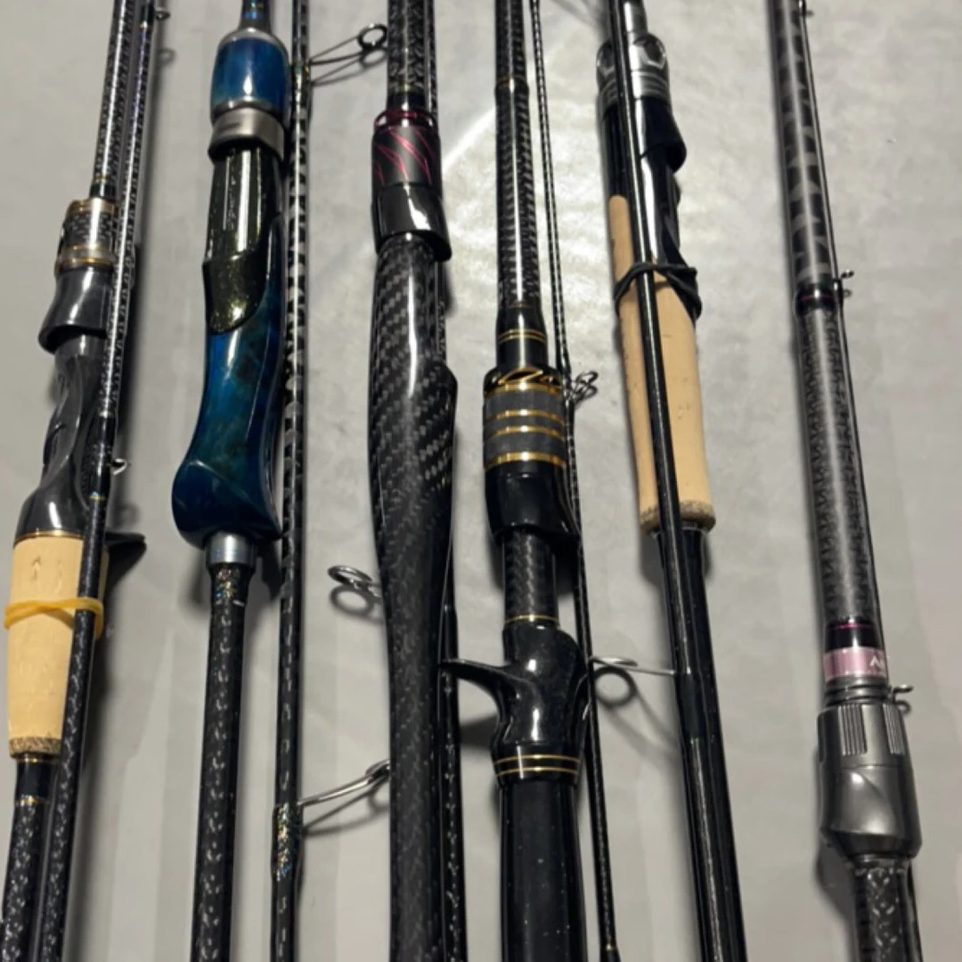中古渔具直播专用链接路滑竿超轻碳纤维手把富士导环鱼竿